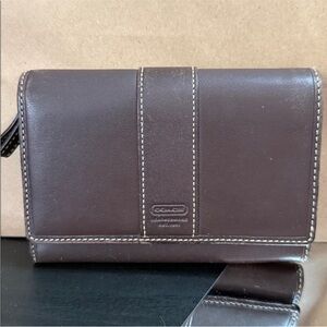 Vintage Coach Leatherware Wallet in Cocoa Brown